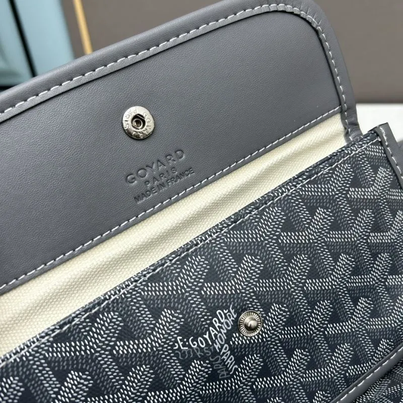 Goyard Medium Gray Tote Bag with Pouch - Image 7