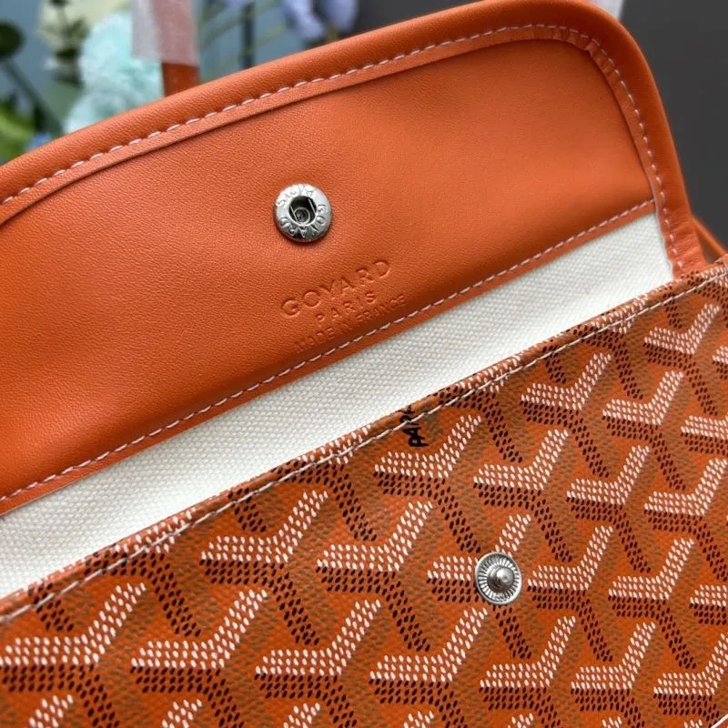 Goyard Orange Medium Tote Bag with Pouch SKU 602 - Image 8