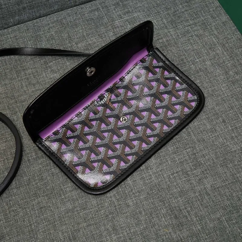Goyard Purple Black Shopping Tote Bag With Pouch - Image 7