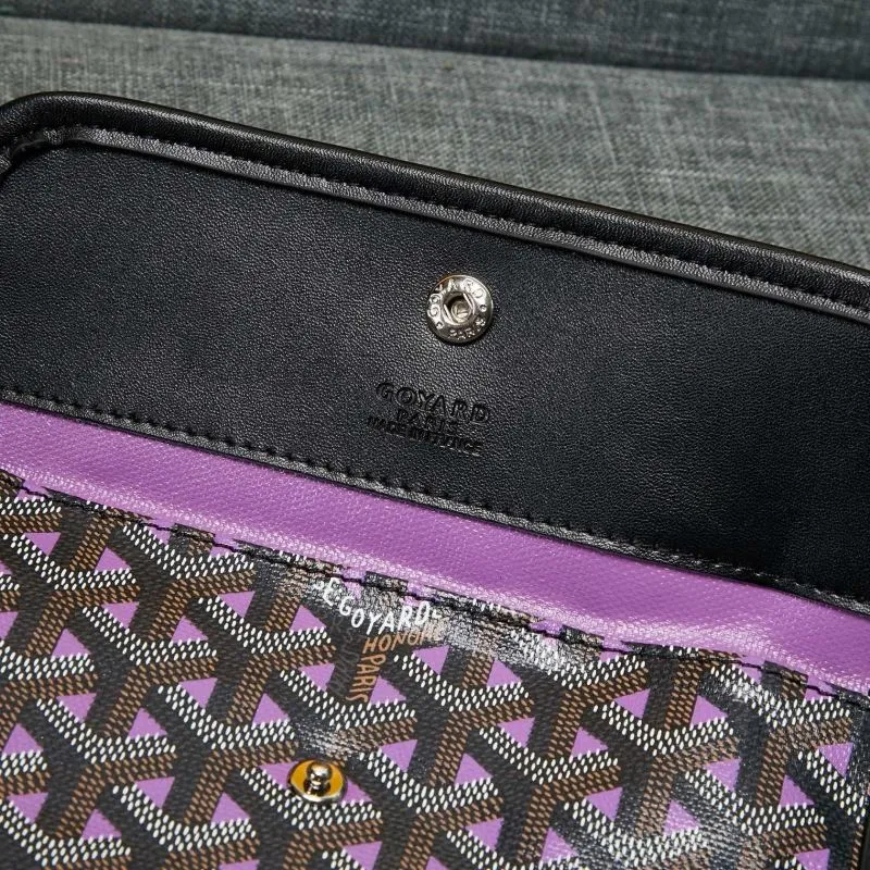 Goyard Purple Black Shopping Tote Bag With Pouch - Image 8