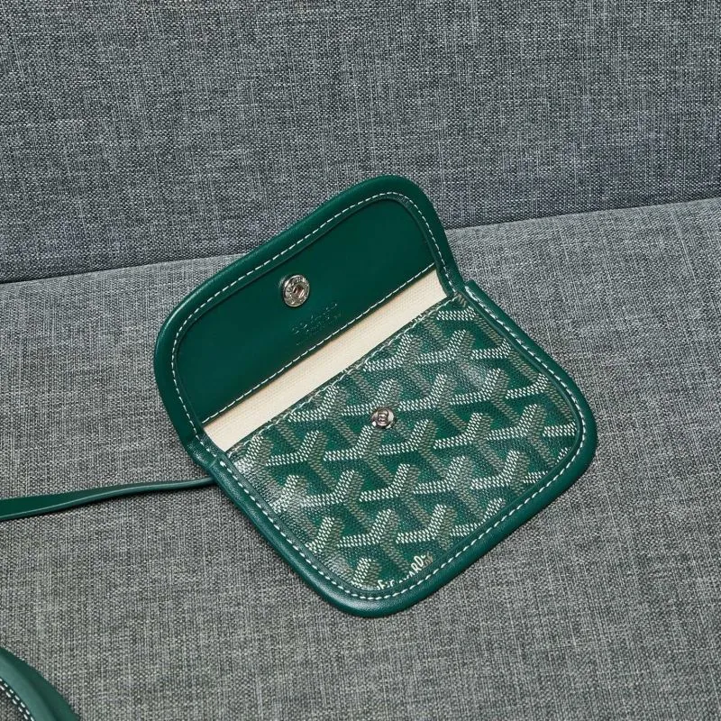 Goyard Green Tote Bag with Pouch 633 - Image 7