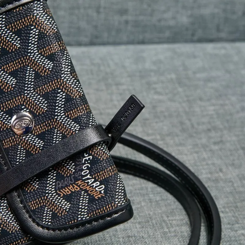 Goyard Black Tote Bag with Small Pouch - Image 8