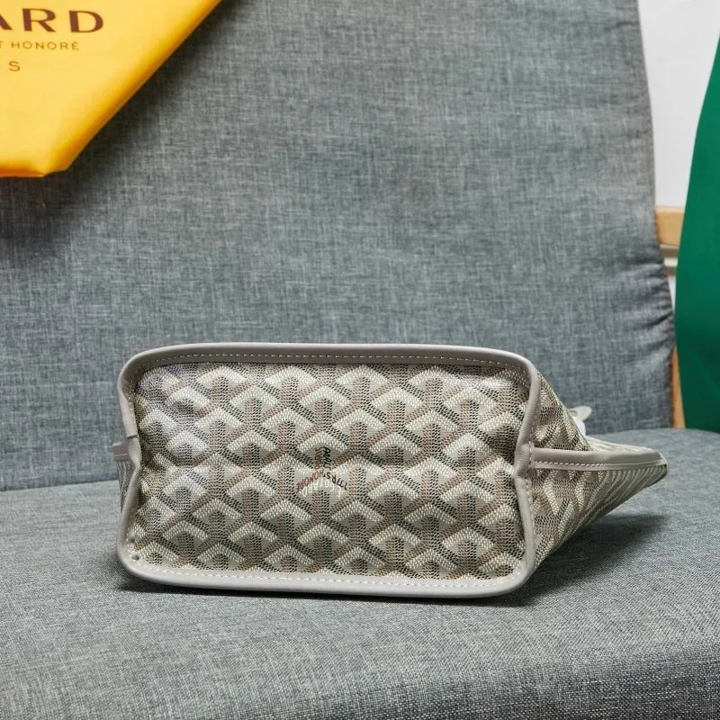 Goyard Gray Tote Bag with Pouch 637 - Image 5