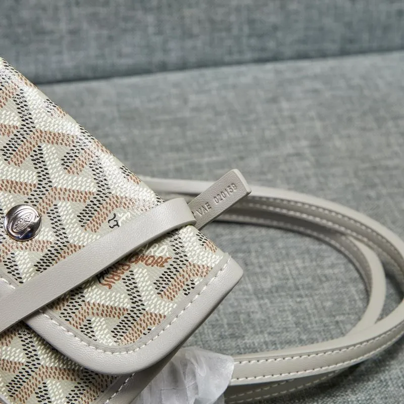 Goyard Gray Tote Bag with Pouch 637 - Image 8