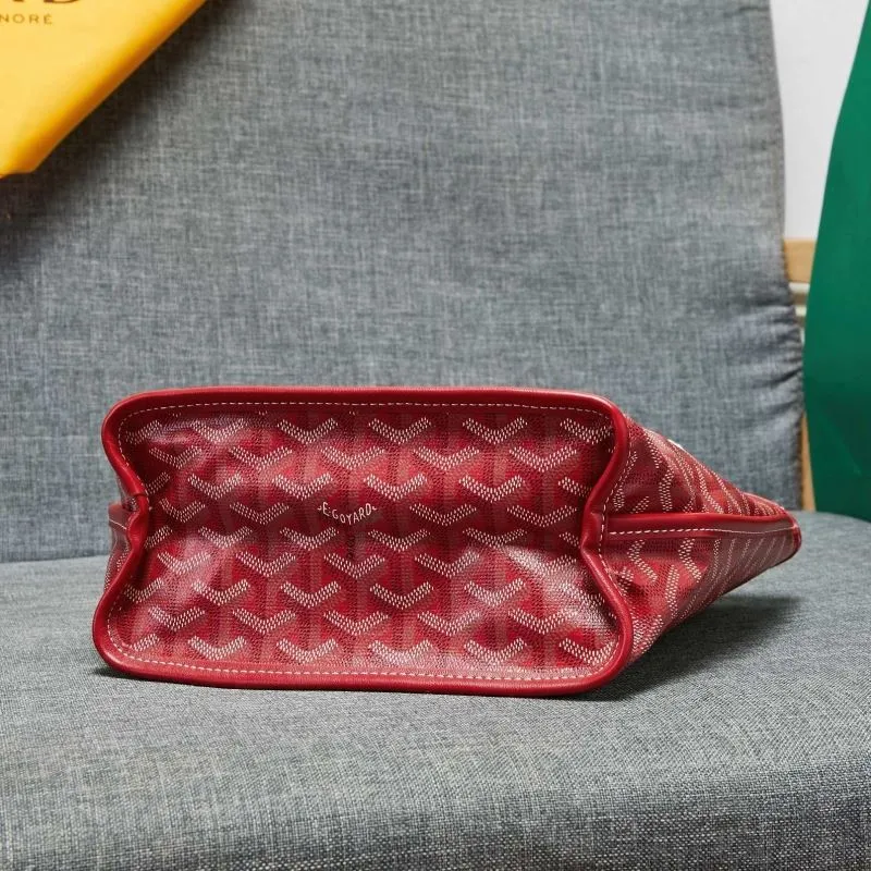 Goyard Red Mini Tote Bag with Pouch - Image 5