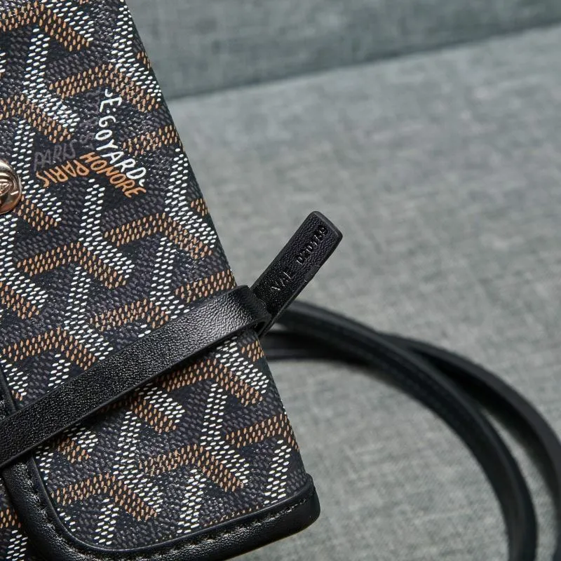 Goyard Dark Tote Shopping Bag 642 with Pouch - Image 9