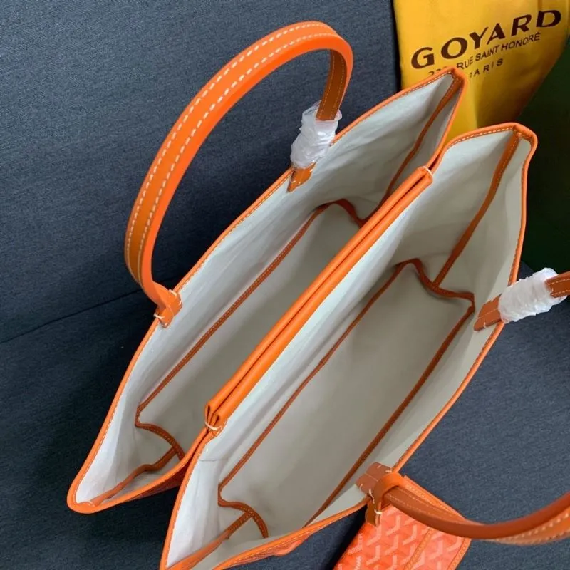 Goyard Orange Tote Bag 643 - Image 4
