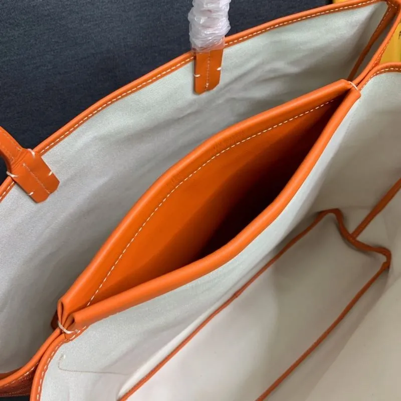 Goyard Orange Tote Bag 643 - Image 5
