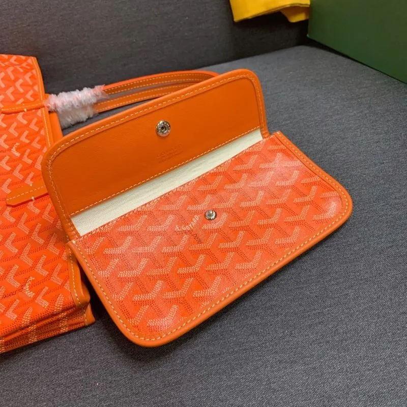 Goyard Orange Tote Bag 643 - Image 8