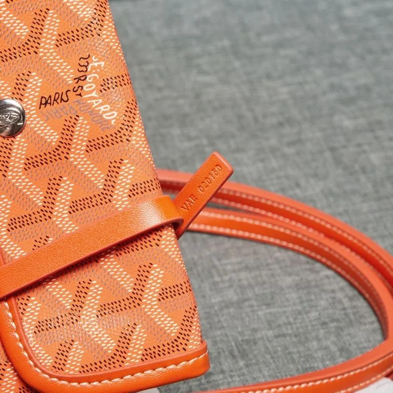 Goyard Orange Tote Bag 643 - Image 9