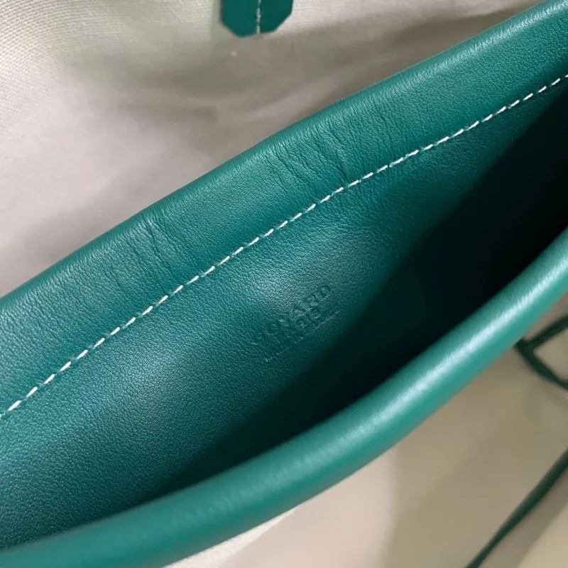 Goyard Green Tote Bag with Small Pouch - Image 6