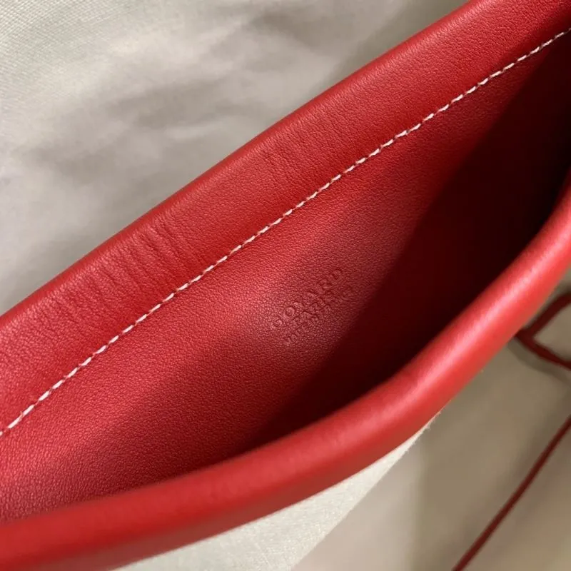 Goyard Red Tote Bag with Pouch - Image 6