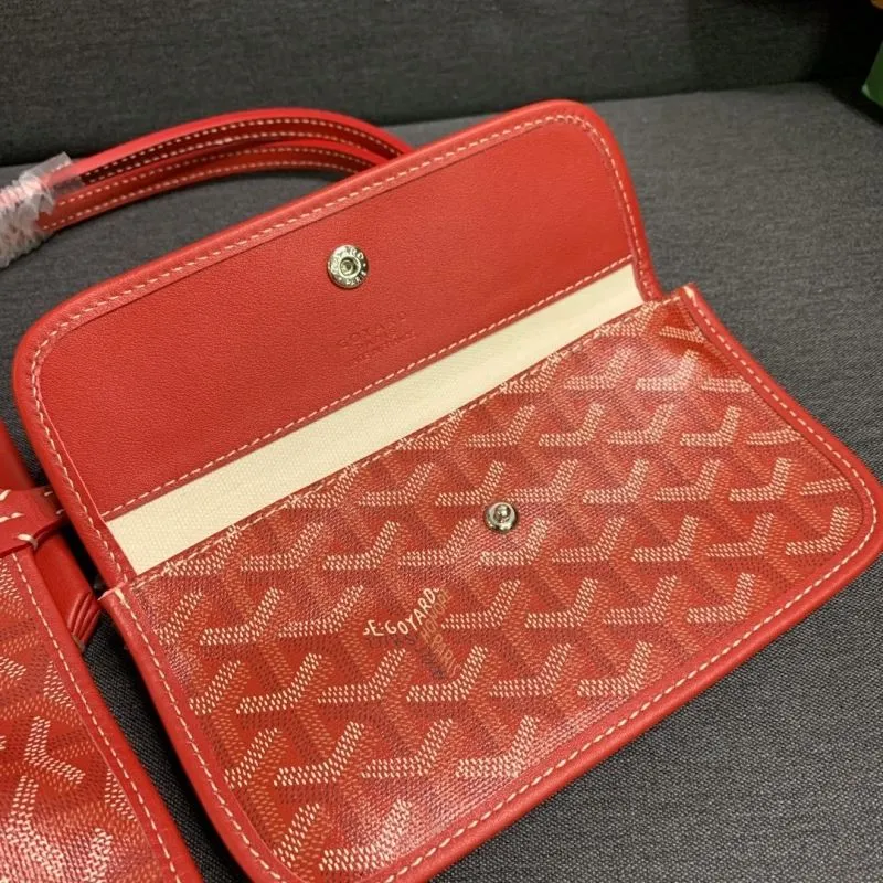 Goyard Red Tote Bag with Pouch - Image 8