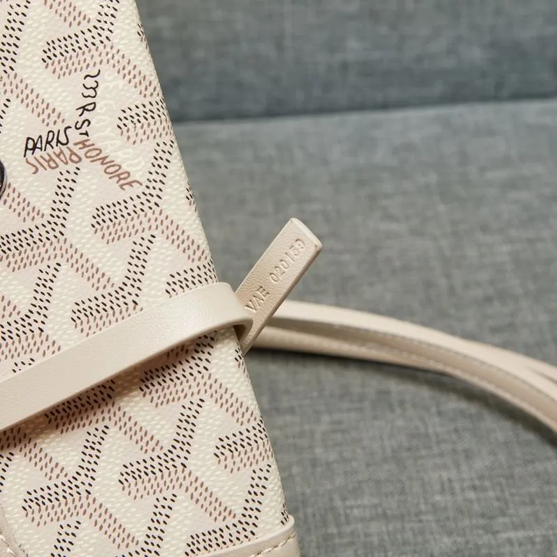 Goyard Beige Tote Bag with Pouch 653 - Image 8