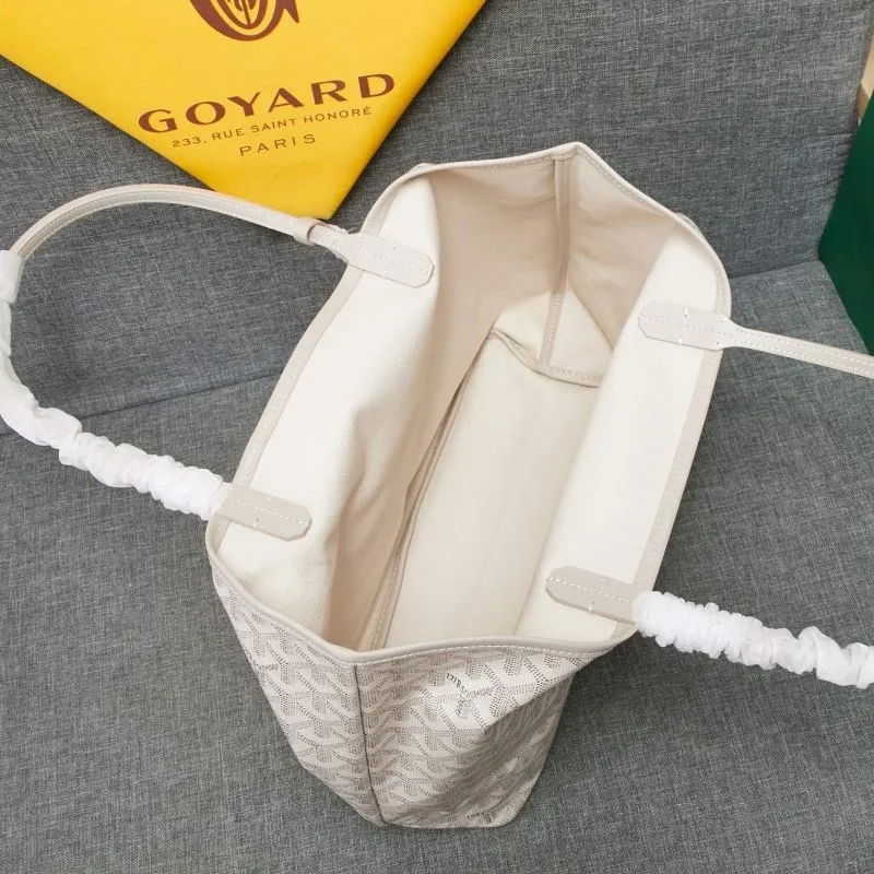 Goyard Beige Tote Bag with Pouch 653 - Image 9