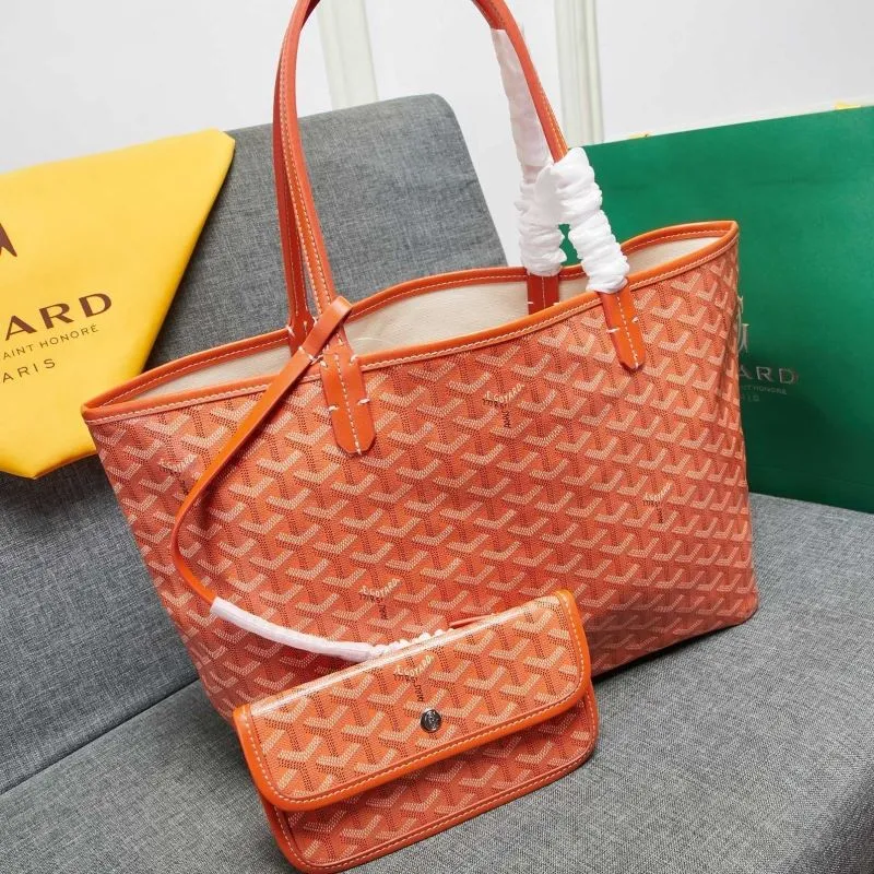 Goyard Orange Tote Shopping Bag 656 - Image 3