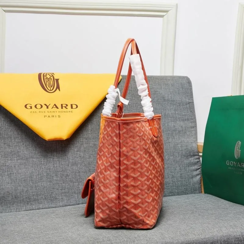 Goyard Orange Tote Shopping Bag 656 - Image 4