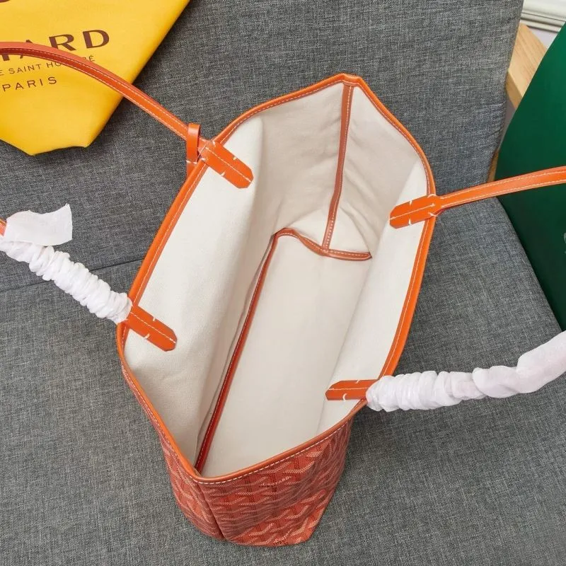 Goyard Orange Tote Shopping Bag 656 - Image 8