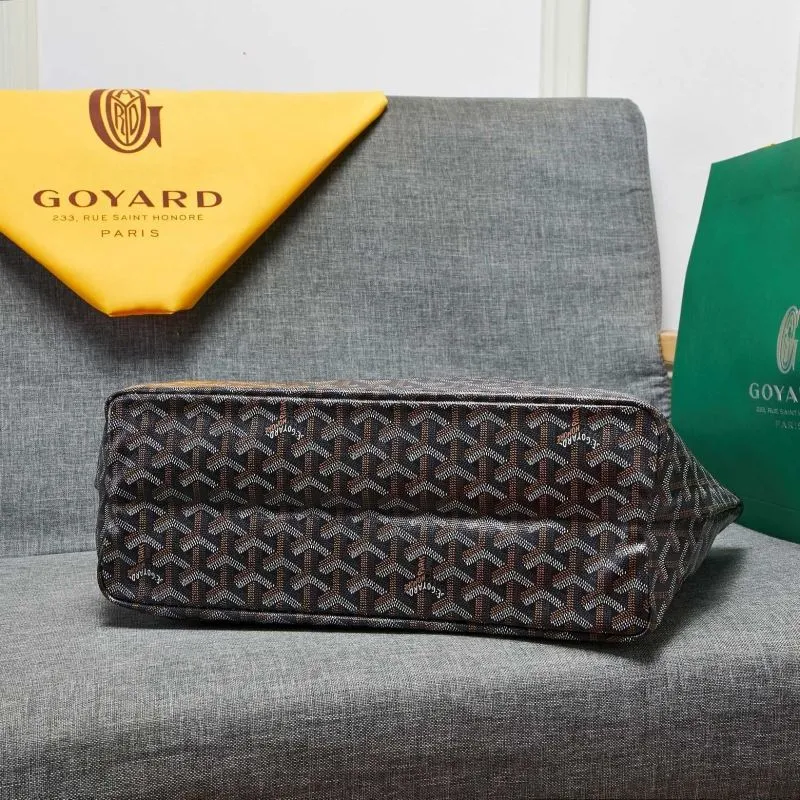 Goyard Black Shopping Tote Bag with Pouch SKU 657 - Image 5