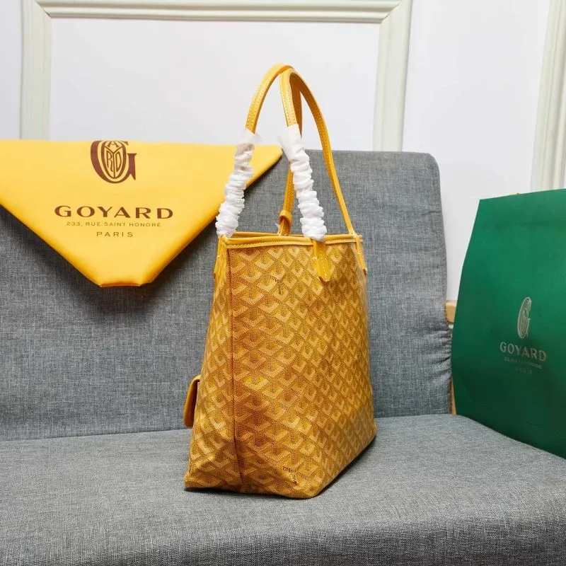 Goyard Yellow Shopping Tote Bag with Pouch - Image 4