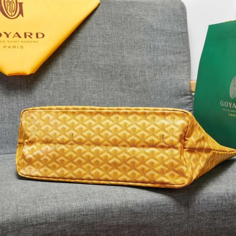 Goyard Yellow Shopping Tote Bag with Pouch - Image 5