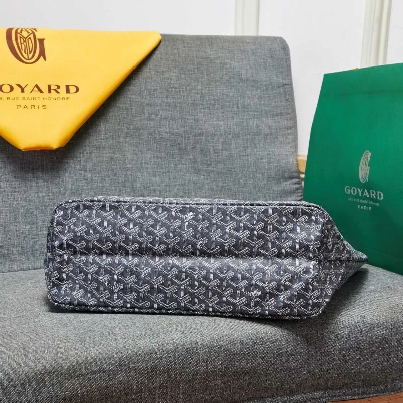 Goyard Gray Shopping Tote Bag with Pouch 660 - Image 5