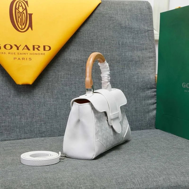 Goyard White Top Handle Crossbody Bag - Image 4