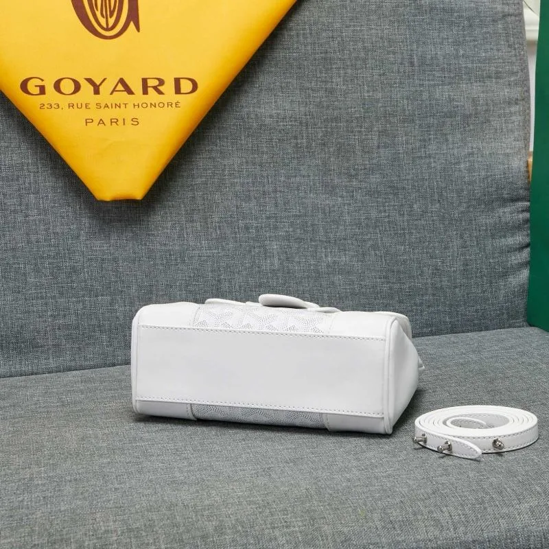 Goyard White Top Handle Crossbody Bag - Image 6