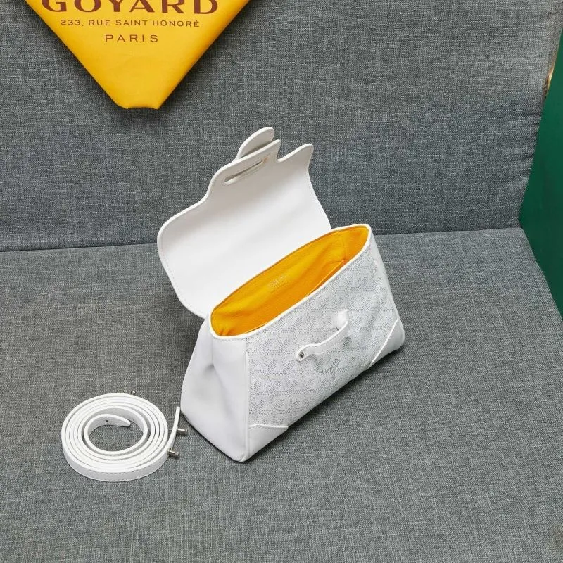 Goyard White Top Handle Crossbody Bag - Image 7