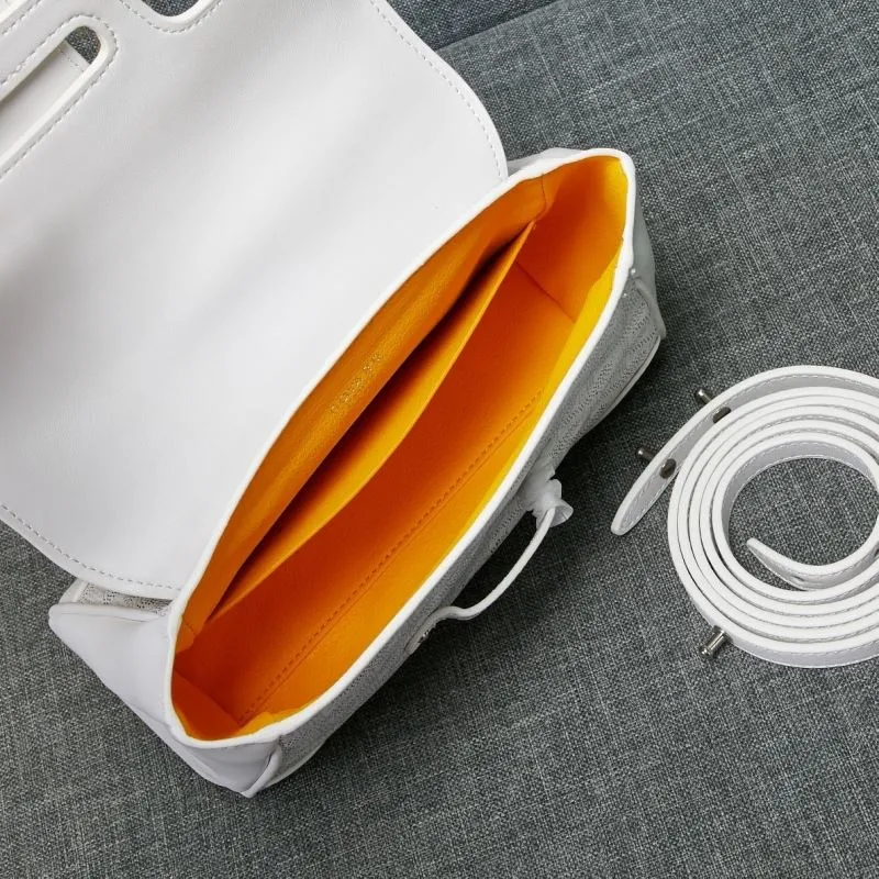 Goyard White Top Handle Crossbody Bag - Image 8