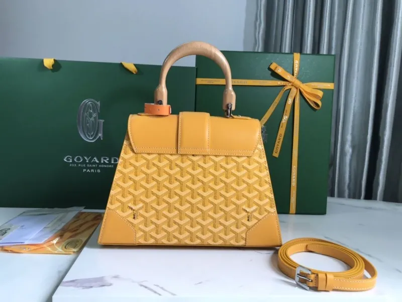 Goyard Yellow Top Handle Shoulder Bag - Image 3