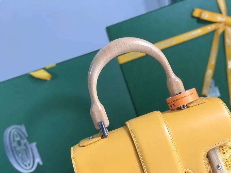 Goyard Yellow Top Handle Shoulder Bag - Image 6