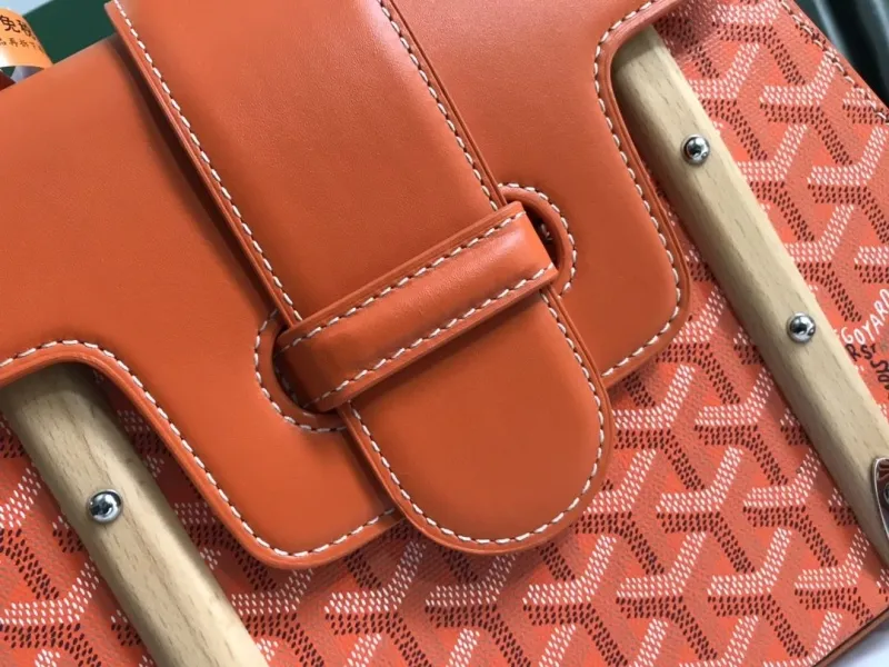 Goyard Orange Top Handle Crossbody Bag - Image 6