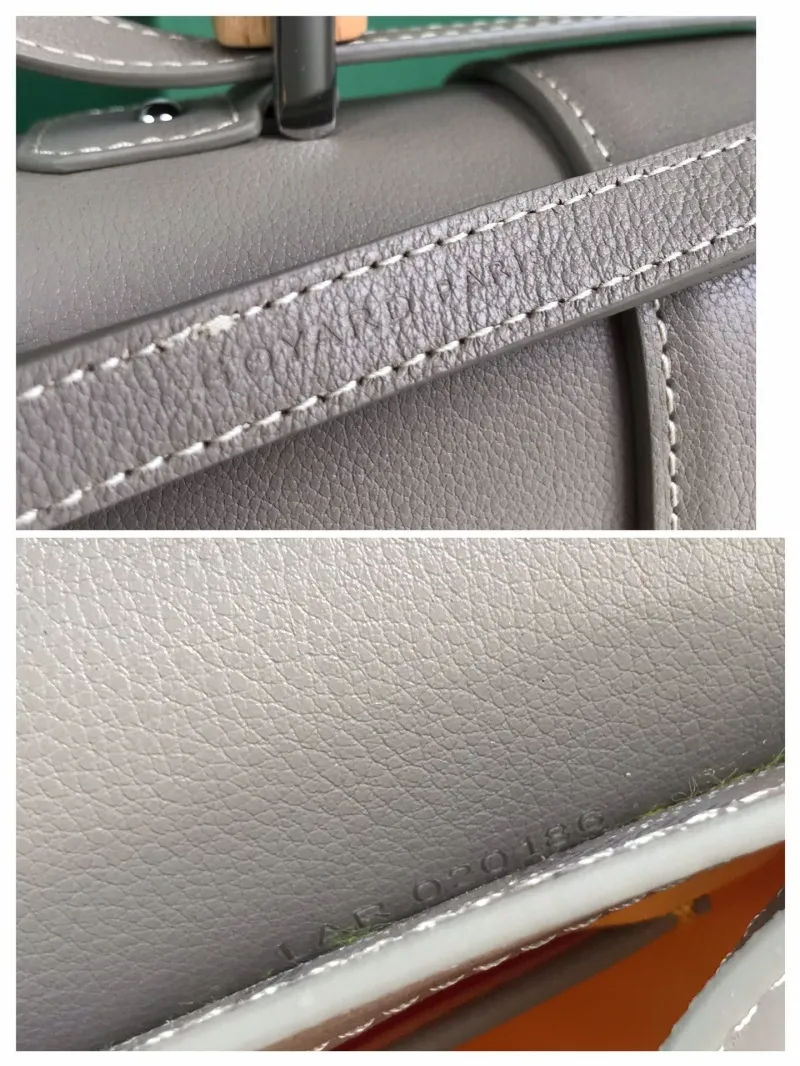 Goyard Gray Top Handle Bag - Image 9