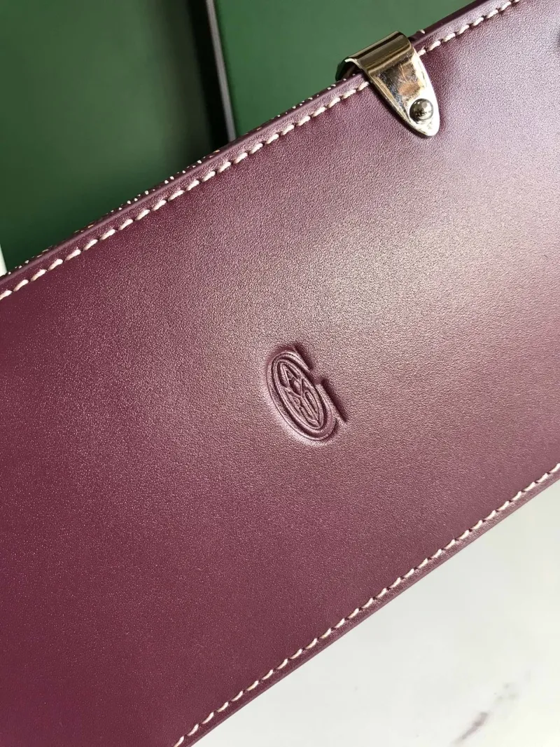 Goyard Burgundy Top Handle Bag with Strap - Image 7