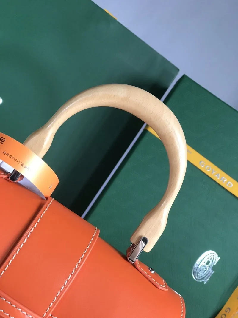 Goyard Orange Top Handle Bag 25 - Image 5