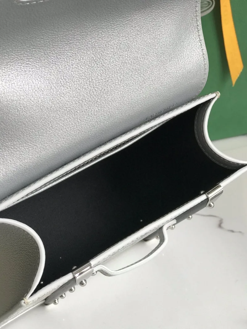 Goyard Silver Top Handle Bag 26 - Image 7