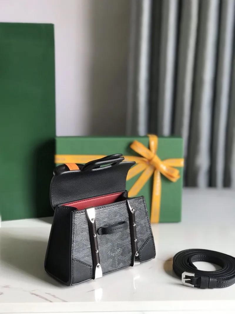 Goyard Black Mini Top Handle Bag - Image 7