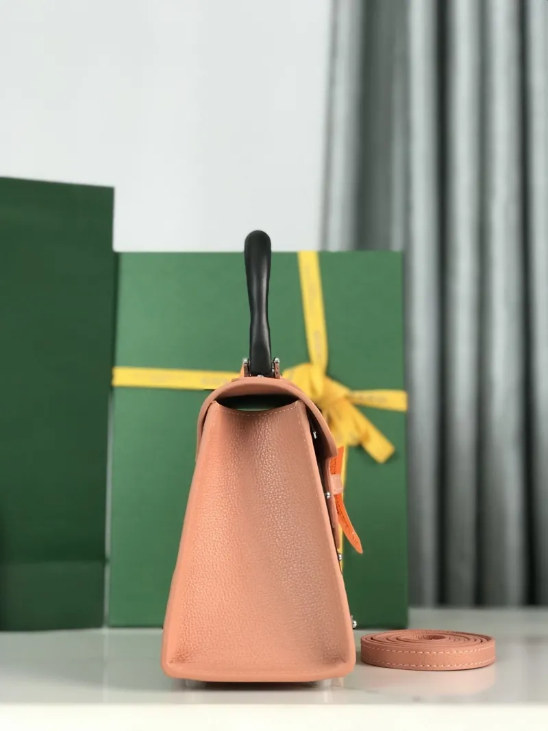Goyard Pink Top Handle Crossbody Bag - Image 6