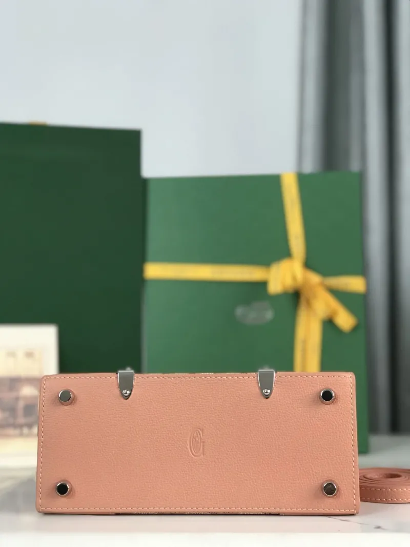 Goyard Pink Top Handle Crossbody Bag - Image 7
