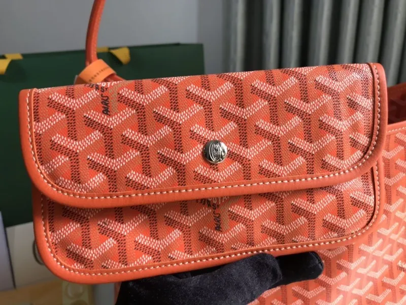 Goyard Orange Hobo Shoulder Bag Size 38 - Image 7