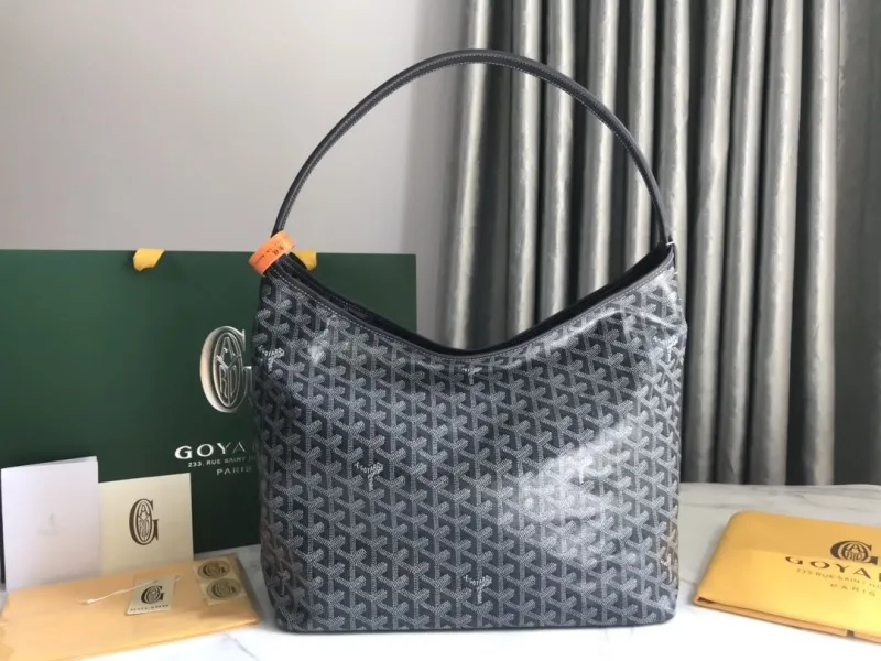 Goyard Dark Gray Hobo Bag