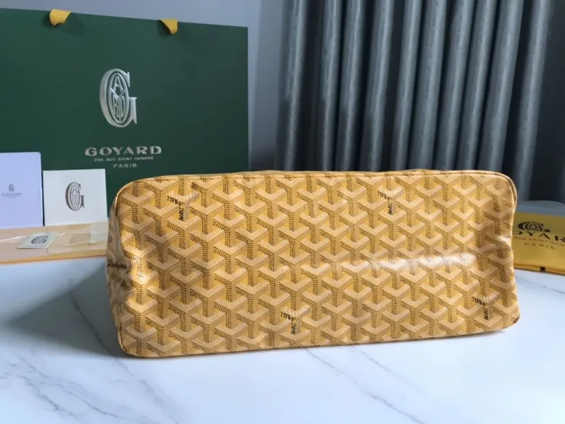 Alternative view of Goyard Yellow Top Handle Hobo Bag