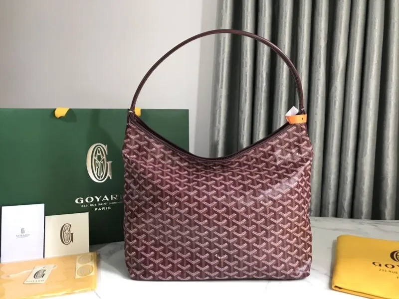 Goyard Burgundy Hobo Shoulder Bag