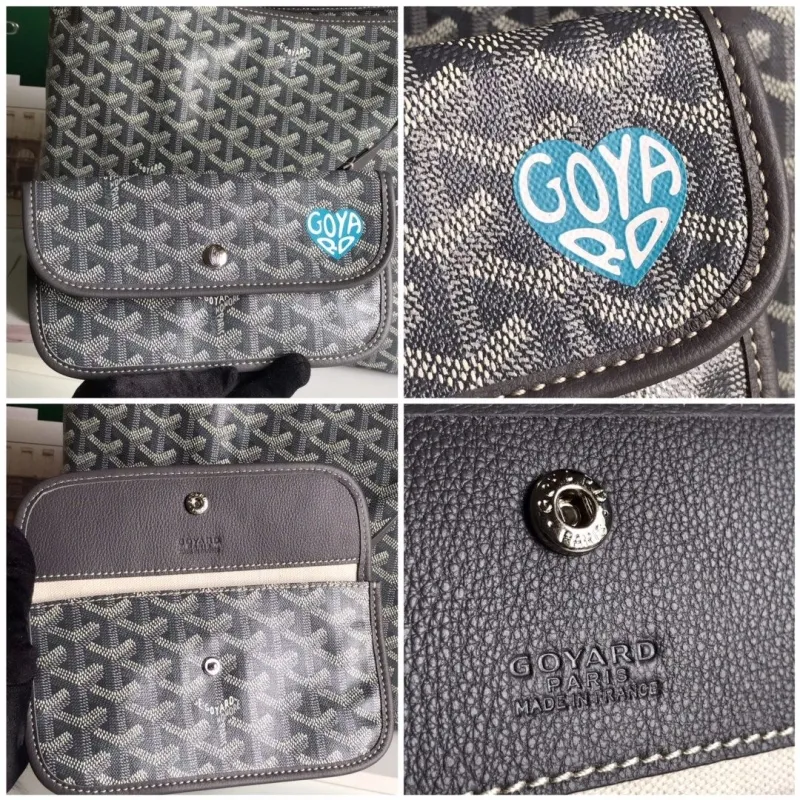 Goyard Gray Hobo Shoulder Bag with Pouch - Image 7