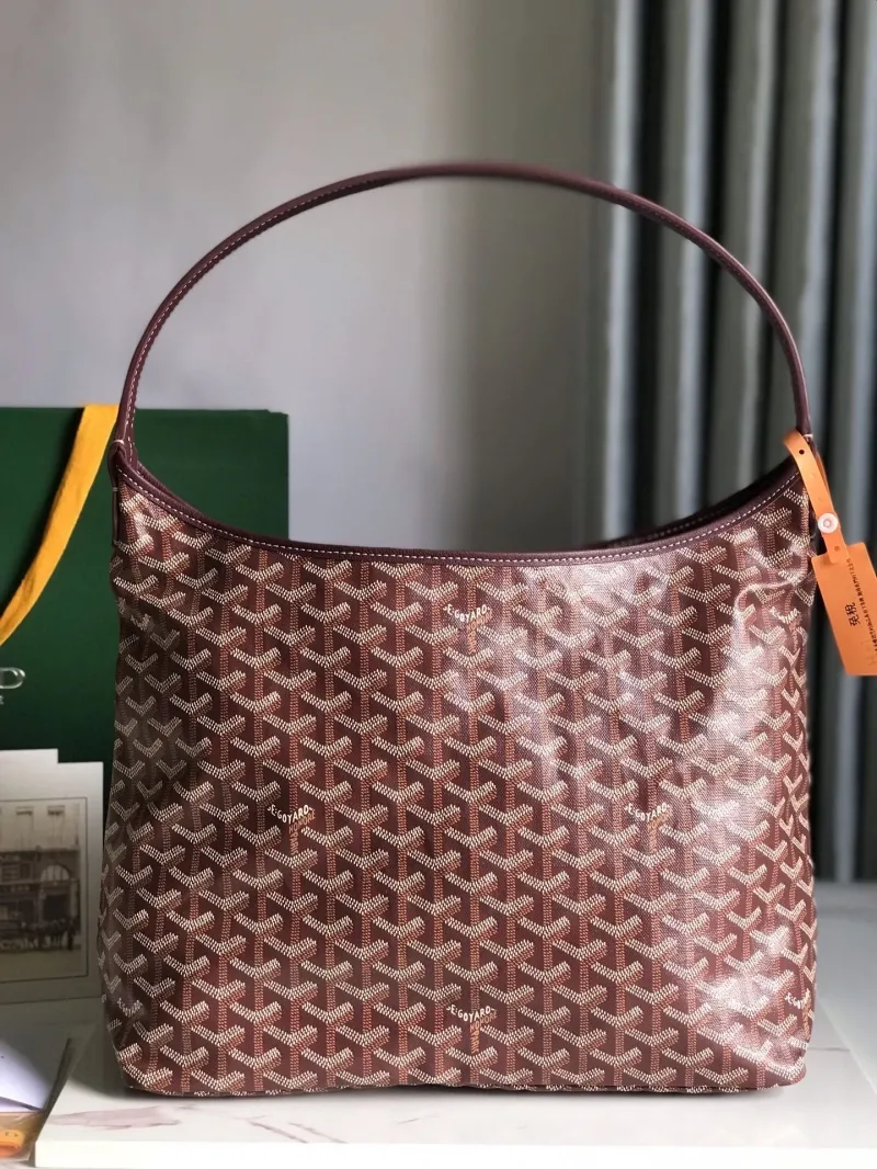 Goyard Brown Hobo Shoulder Bag with Pouch - Image 3