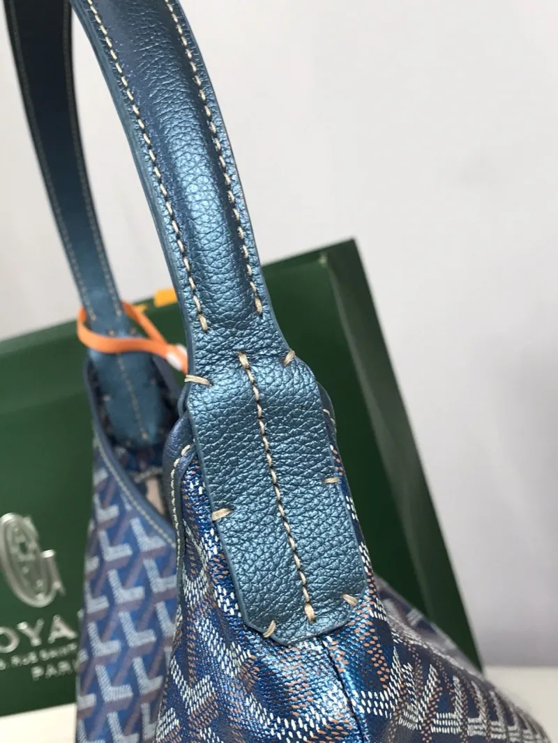 Goyard Blue Hobo Shoulder Bag - Image 5