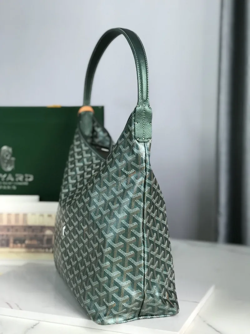 Alternative view of Goyard Dark Green Hobo Shoulder Bag with Pouch