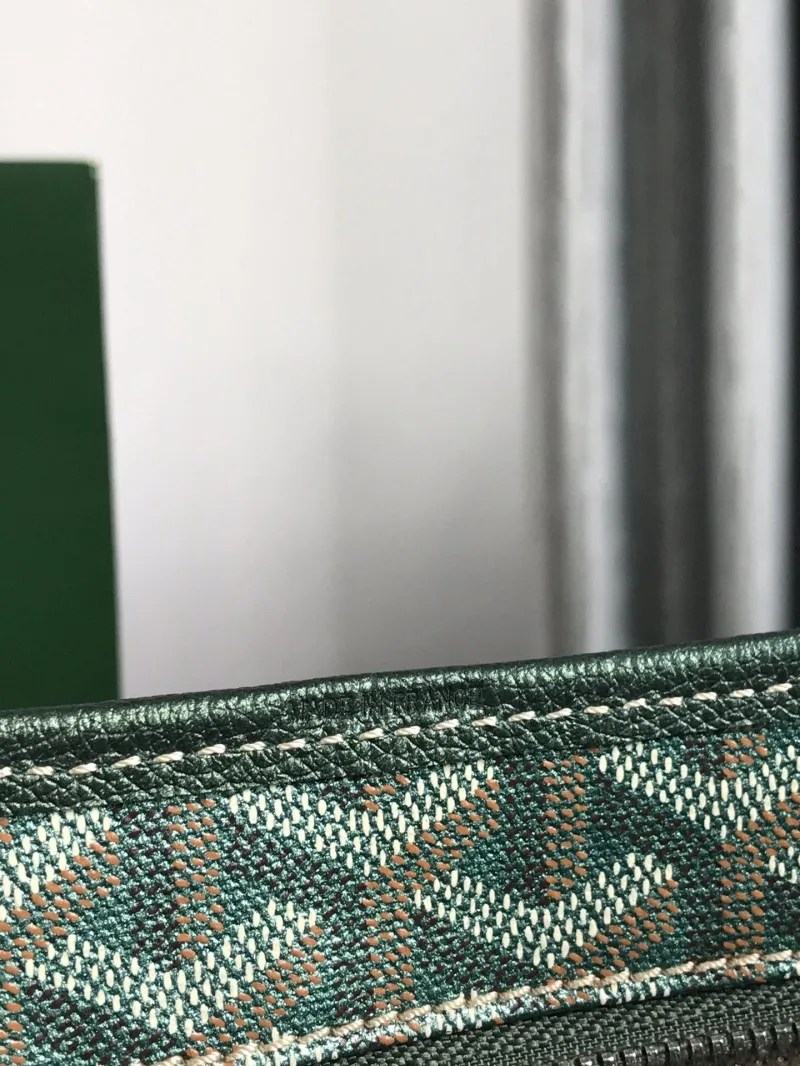 Goyard Dark Green Hobo Shoulder Bag with Pouch - Image 5