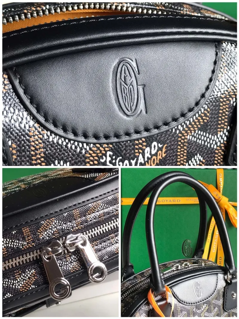 Goyard Black Top Handle Handbag - Image 5